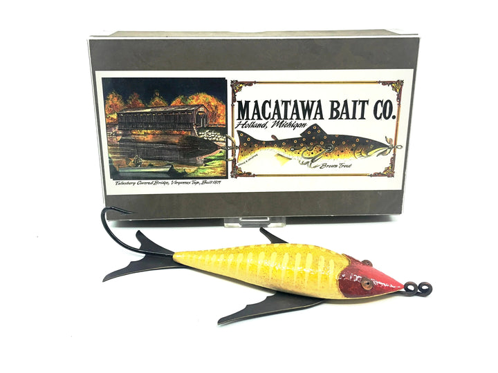 Macatawa Bait Co. Decoy, Red Head/White Shore Minnow Color w/Box