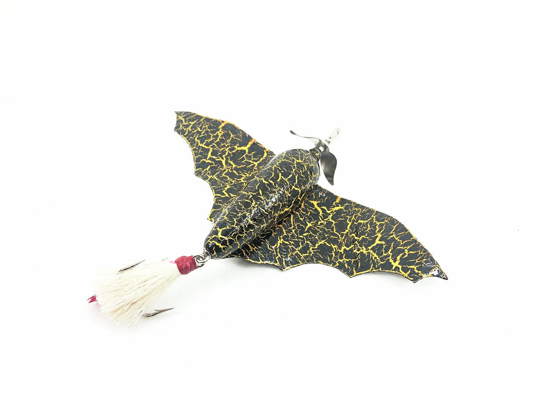 Macatawa Bait Co. Musky Bat Wing, Green Crackle Back Color w/Box