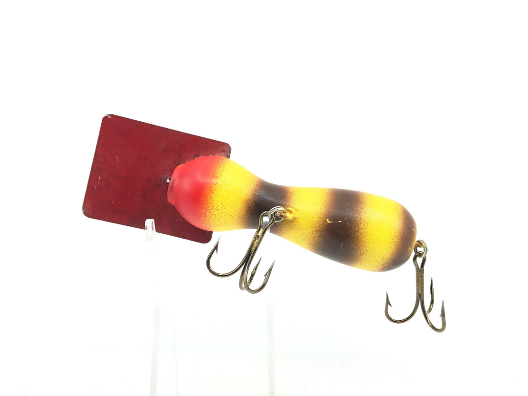 Len Hartman Musky Bug, Yellow/Brown/Red Head Color - Signed Lip!