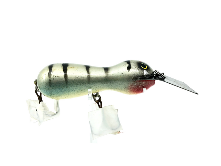 Len Hartman Musky Bug, Black Ribs/Silver Color