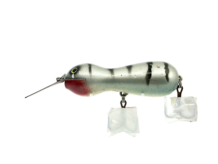 Len Hartman Musky Bug, Black Ribs/Silver Color