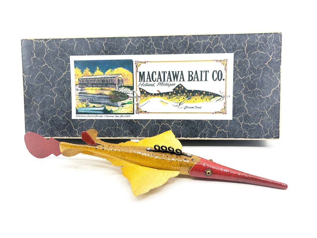 Macatawa Bait Co. Gar Pike Red Head Decoy w/Box