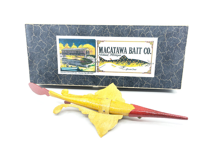 Macatawa Bait Co. Gar Pike Red Head Decoy w/Box