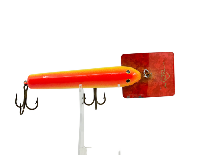 Len Hartman Musky Lure, Chartreuse & Fluorescent Orange Color