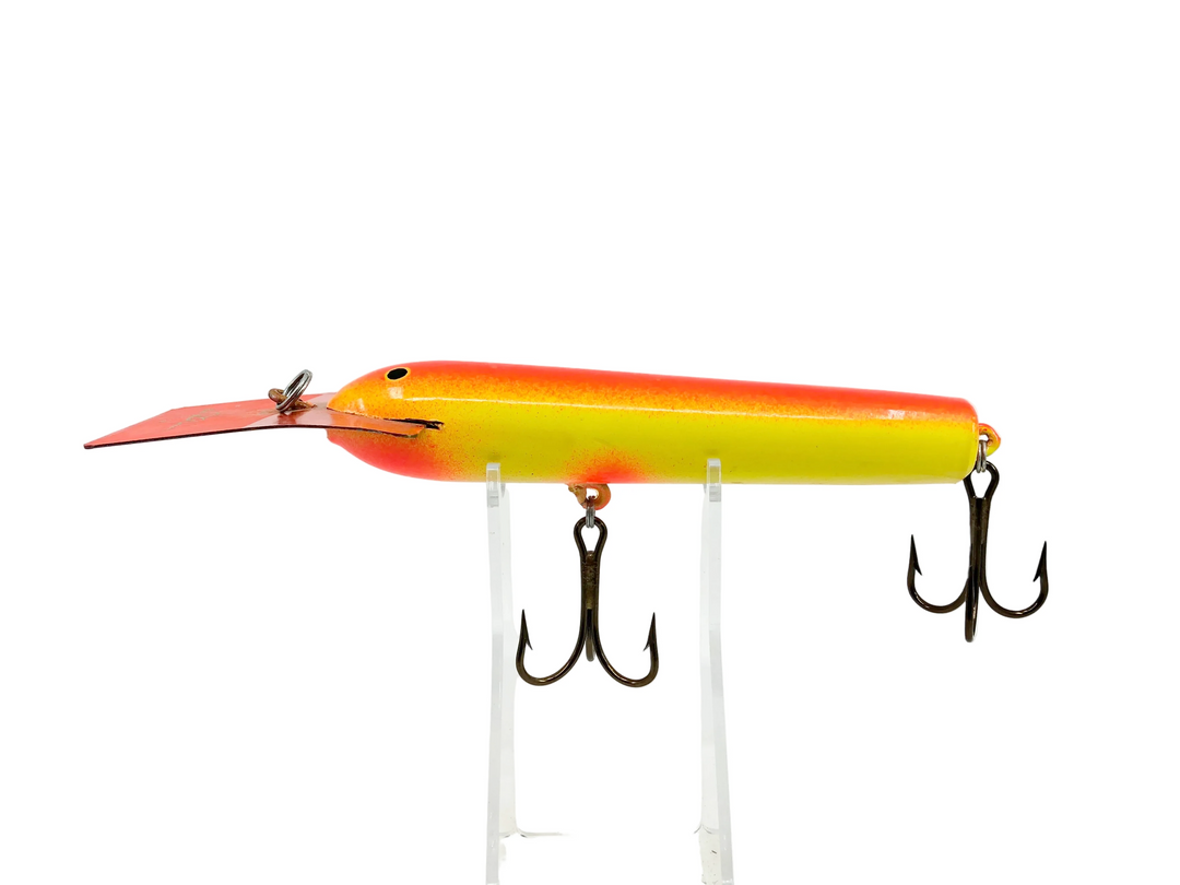 Len Hartman Musky Lure, Chartreuse & Fluorescent Orange Color