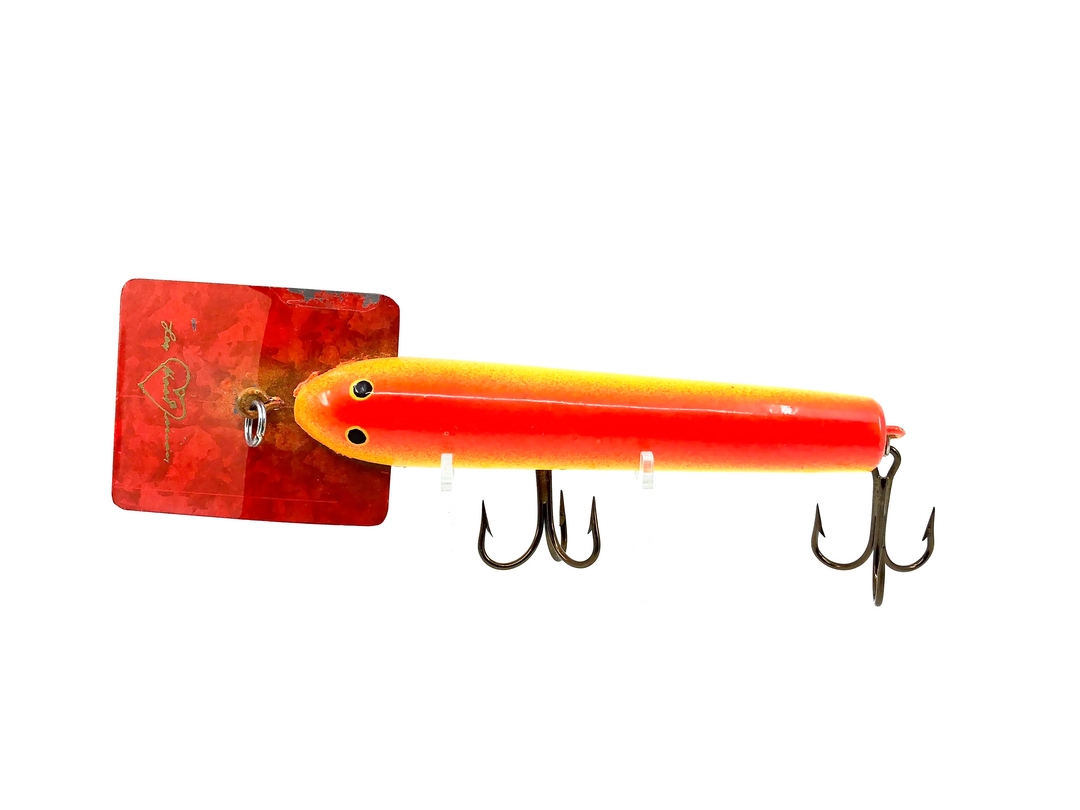 Len Hartman Musky Lure, Chartreuse & Fluorescent Orange Color