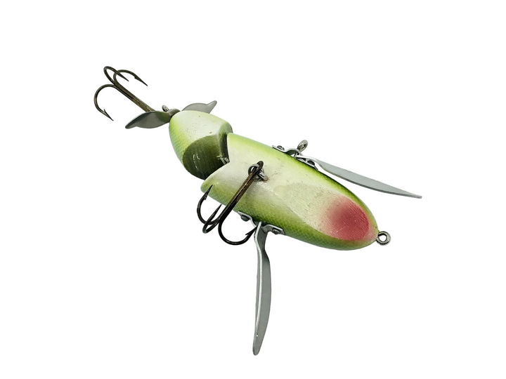 Hi-Fin Hawg Buster Jointed Creeper, Chartreuse/Black Scale Color
