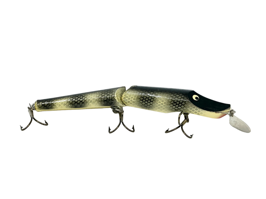 Hi-Fin Jointed Fooler Shallow Diver 9", Silver Scale/Black Ribs Color