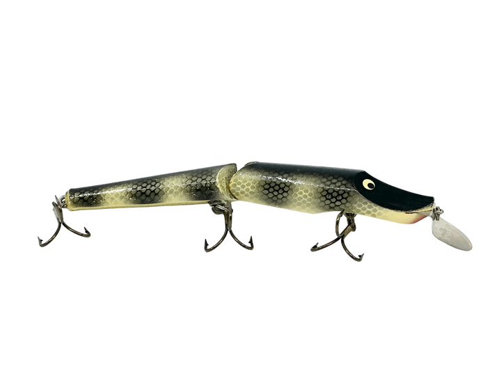 Hi-Fin Jointed Fooler Shallow Diver 9", Silver Scale/Black Ribs Color
