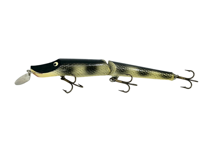 Hi-Fin Jointed Fooler Shallow Diver 9", Silver Scale/Black Ribs Color