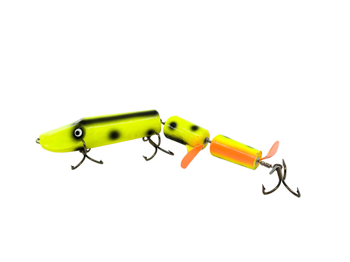 Hi-Fin Twin Teasertail, Chartreuse/Black Dots Color