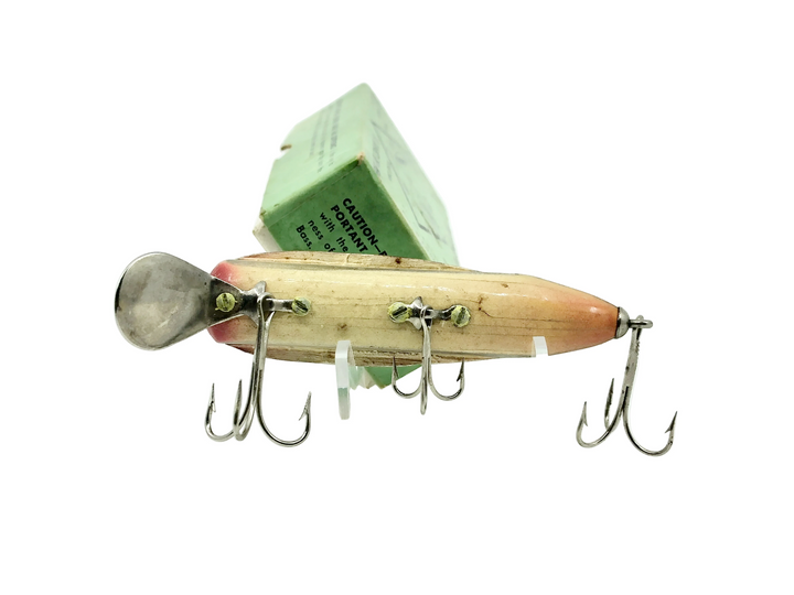 Hunt Lure Co. The Enticer, White/Black/Silver Flitter w/Box