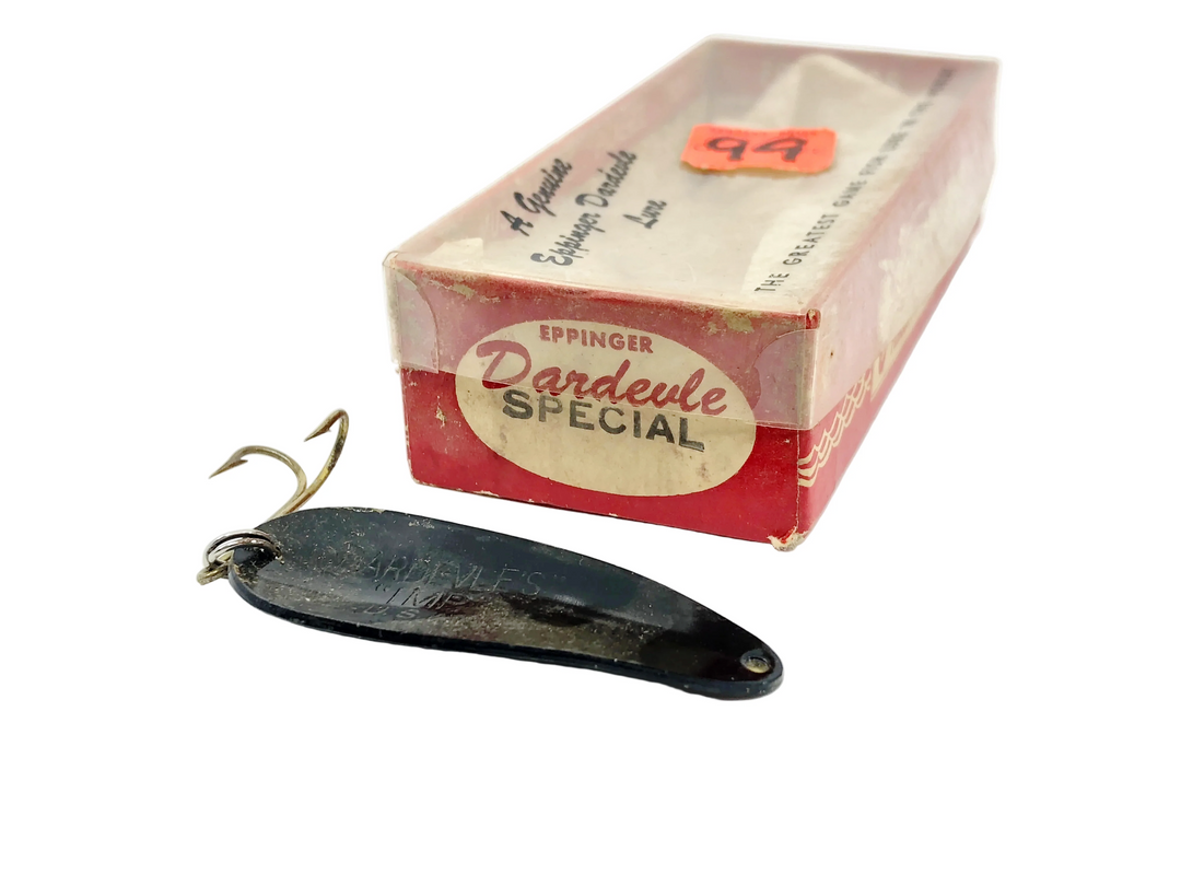 Eppinger Daredevle Imp, Special All Black Color w/Box - Rare & Pre-1963