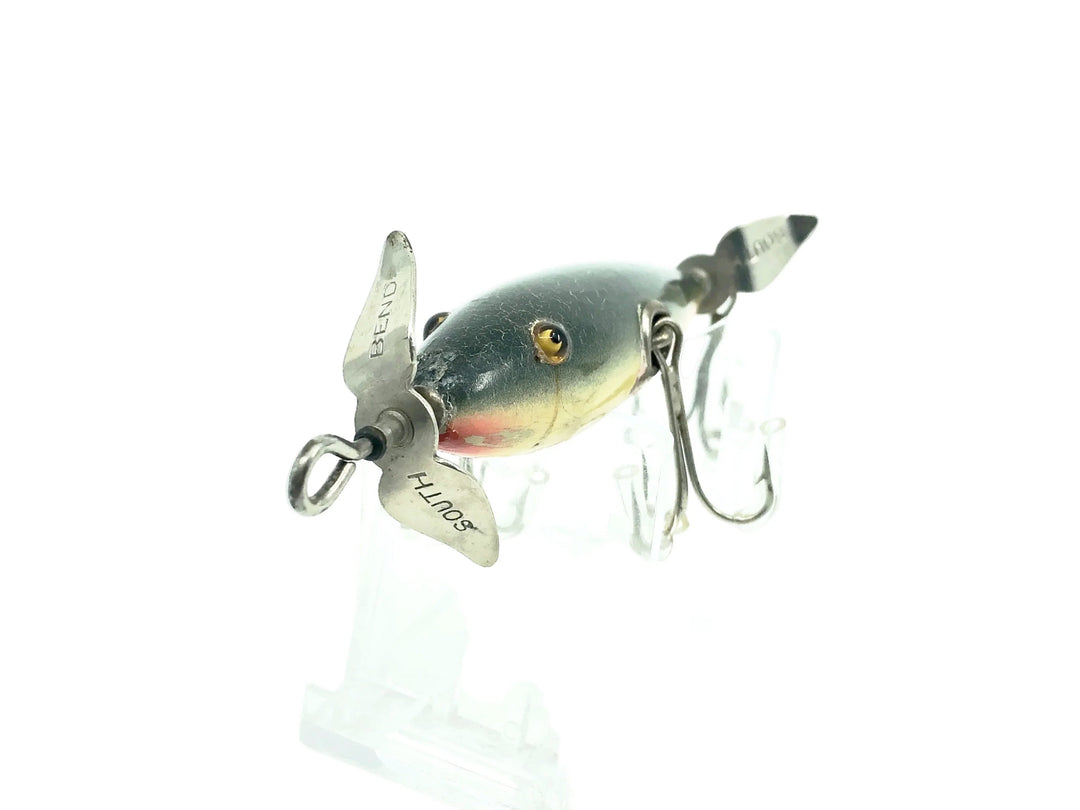 South Bend #903 Underwater Minnow, GCBW Green Crackle Back/White Belly Color, GE