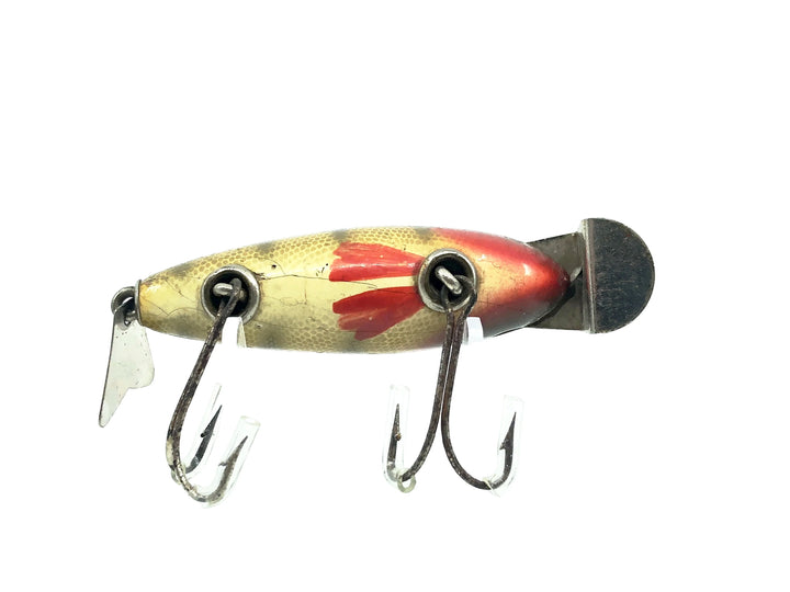 Creek Chub 800 Deluxe Wagtail Chub, #01 Perch Color-Early Version, Hand Painted Gills