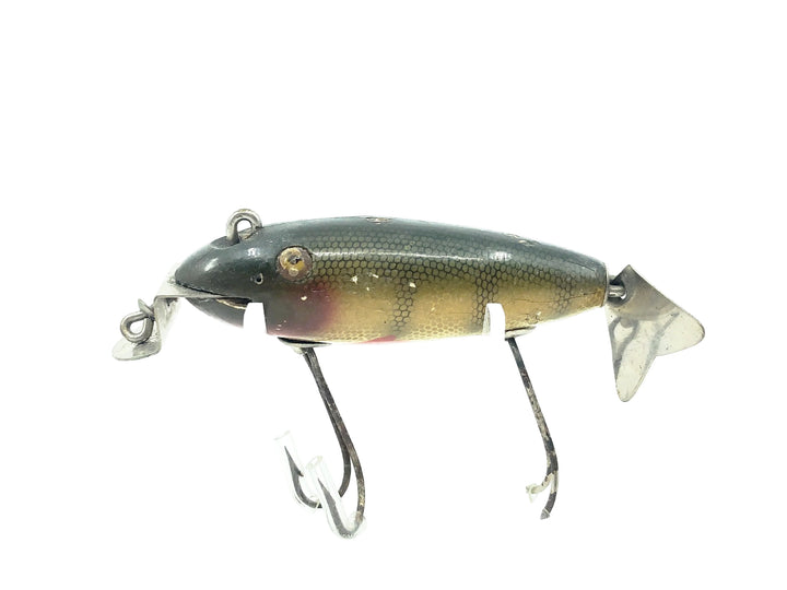 Creek Chub 800 Deluxe Wagtail Chub, #01 Perch Color-Early Version, Hand Painted Gills