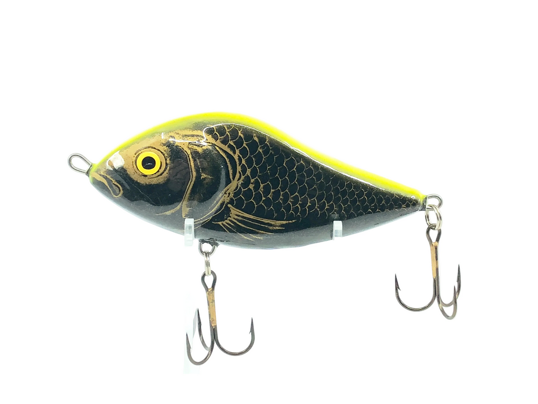 Salmo Sinking Slider 5", Gold/Black Shad Color