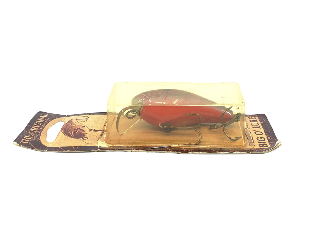 Cotton Cordell Fred Young Original Big O Wooden Lure, Perch Color on Card
