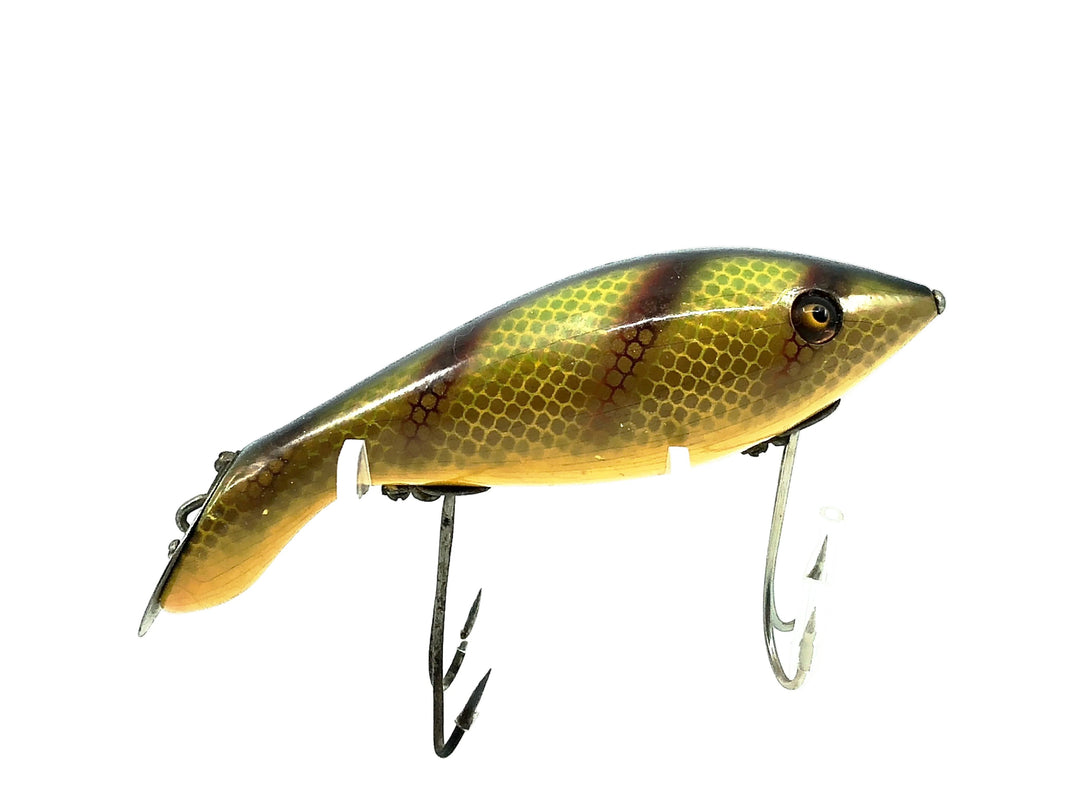 Heddon Wooden 5000 Tadpolly, 9L Perch Scale Color, L-Rig - Excellent Condition