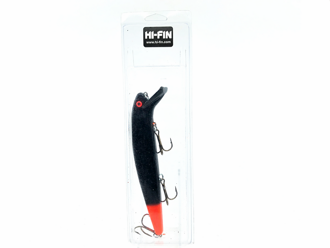 Hi-Fin Crankbait, Black/Orange Color on Card