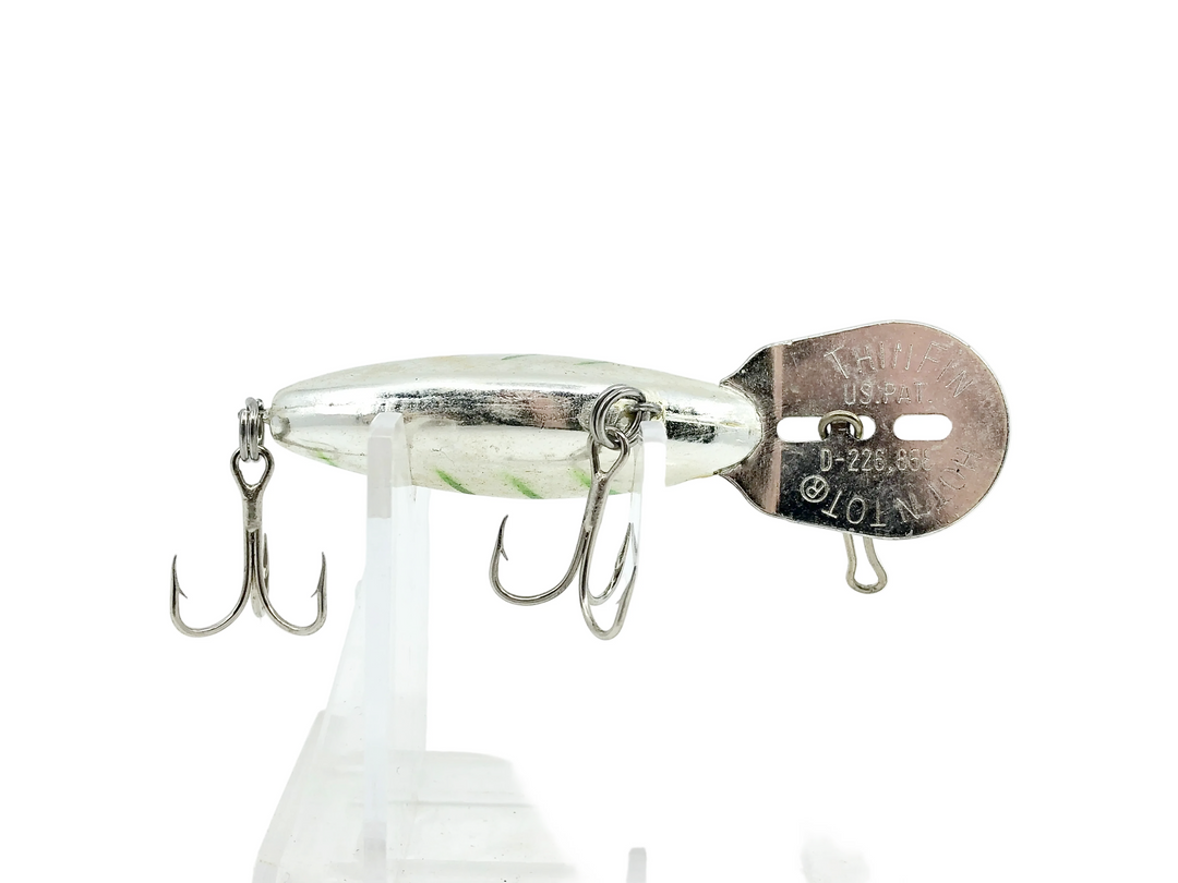 Storm Thin Fin Hot 'N Tot H146, Metallic Silver/Lime Green Herring Bone Color