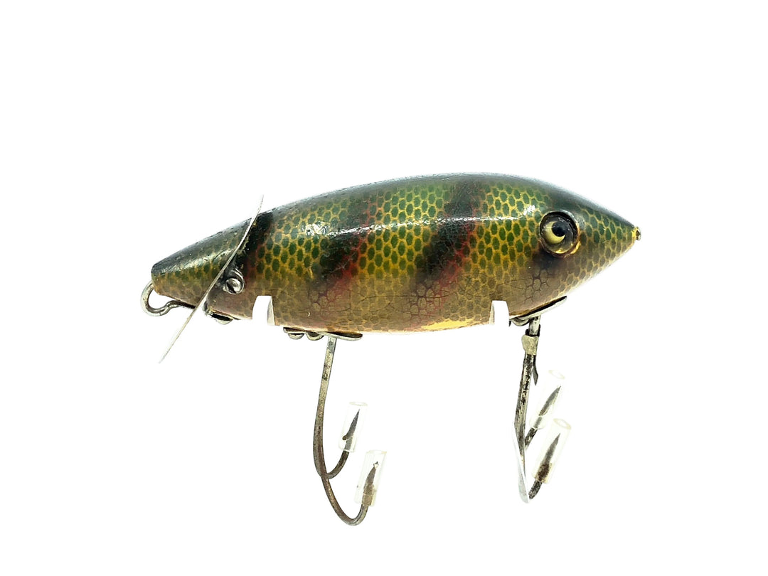 Heddon 1900 Baby Crab Wiggler, 9L Perch Scale Color - L-Rig, Great Condition