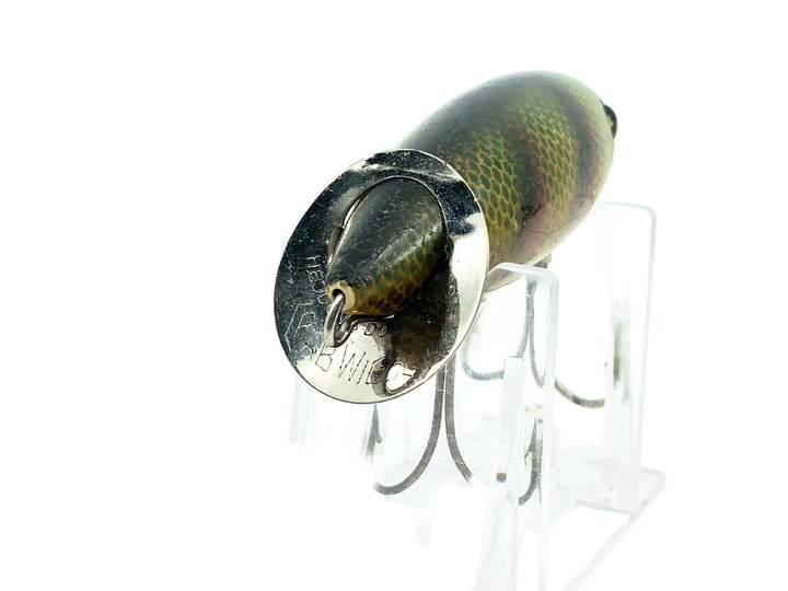 Heddon 1900 Baby Crab Wiggler, 9L Perch Scale Color - L-Rig, Great Condition