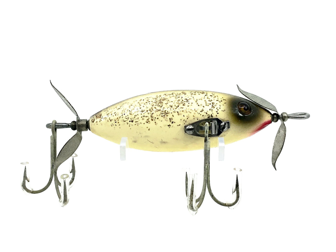 Heddon #140 SOS Wounded Minnow, SS Silver Flash Color - Great Condition, Early!