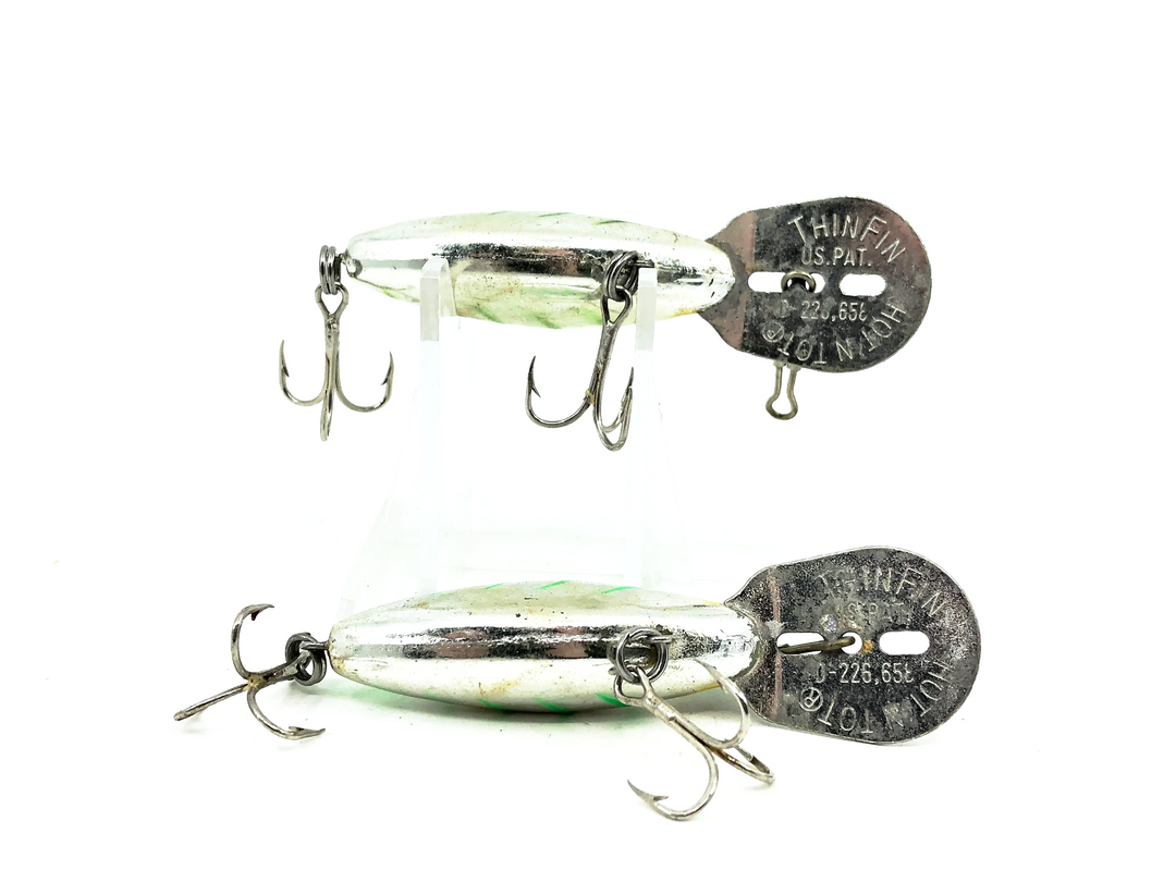Storm Thin Fin Hot 'N Tot H Silver Green Herring Bone Two Pack