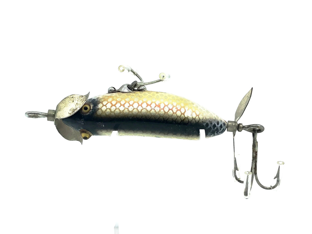 Heddon #140 SOS Wounded Minnow, 9P Shiner Color