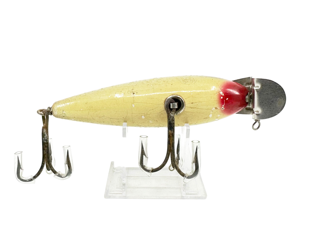 Creek Chub 600 Husky Musky, #18 Silver Flitter Color 618 - Unmarked Lip, Good Condition
