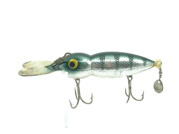 Whopper Stopper Hellbender, Silver Chrome/Green Back & Scale Color