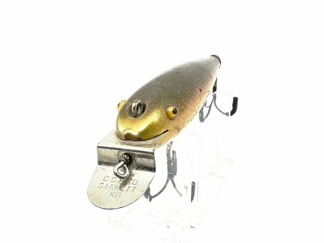 Creek Chub 100 Wiggler, #04 Golden Shiner Color-Early Version, Hand-Painted Gills