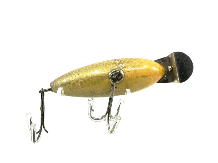 Creek Chub 200 Baby Wiggler, #00 Natural Chub Color-Early Version, Unmarked Lip, Very Good Condition