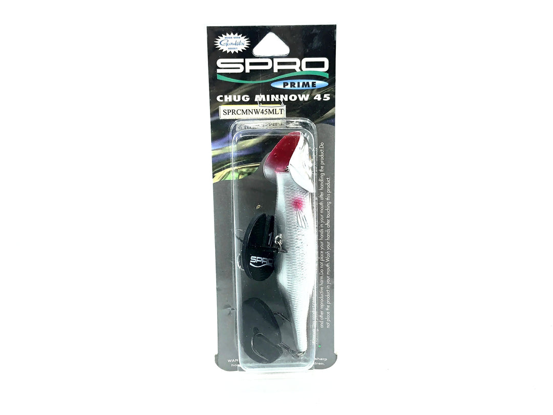 SPRO Chug Minnow 45, Silver/Orange Back Color with Card