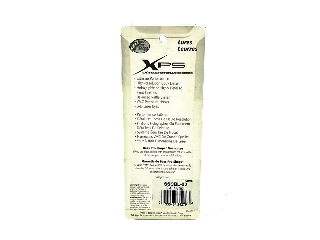 Bass Pro Shops XPS Egg Wake, Bleeding Tennessee Shad Color on Card