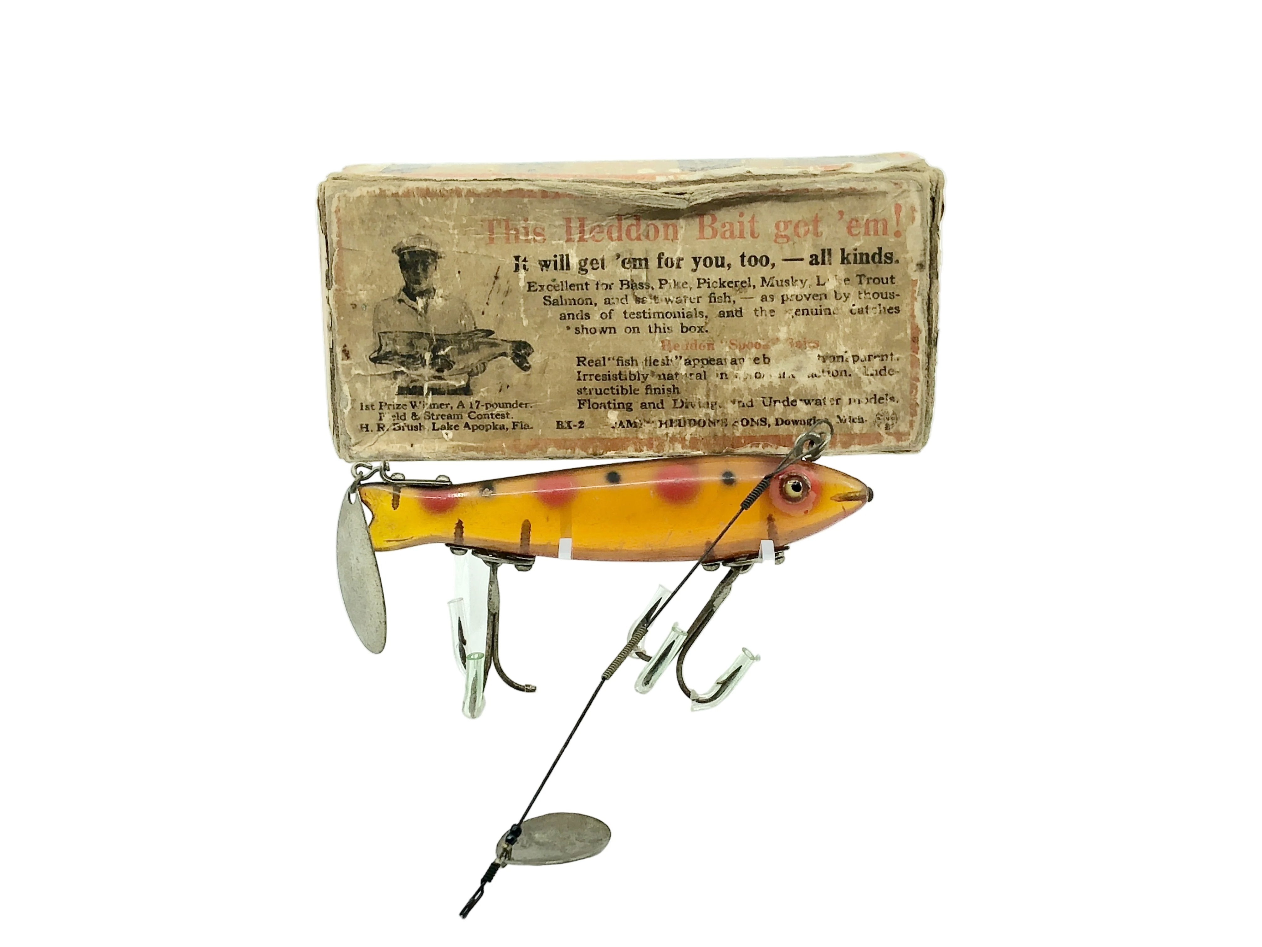 Heddon Super Dowagiac Spook 9100, S Spotted/Strawberry w/Box