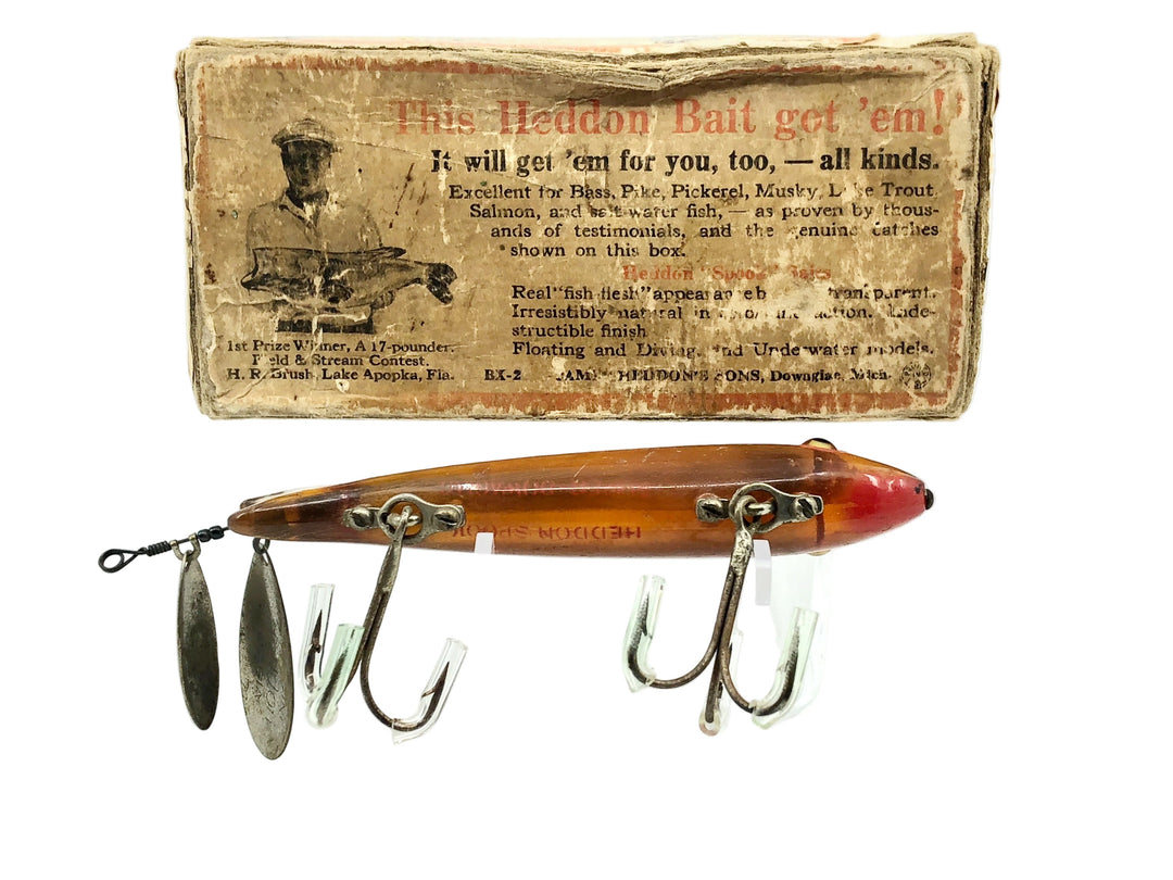 Heddon Super Dowagiac Spook 9100, S Spotted/Strawberry w/Box - Toilet Seat Hardware