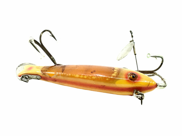 Heddon Dowagiac Spook 9100, RET White Red Eyes & Tails Color