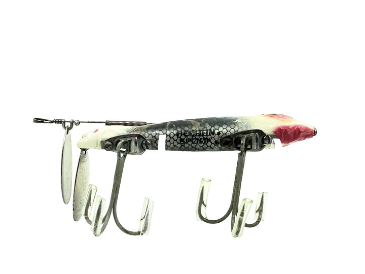 Heddon Dowagiac Spook 9100, RET White Red Eyes & Tails Color