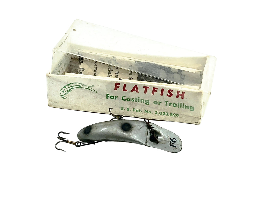 Helin Flatfish F6, SI Silver/Black Spots Color with Box