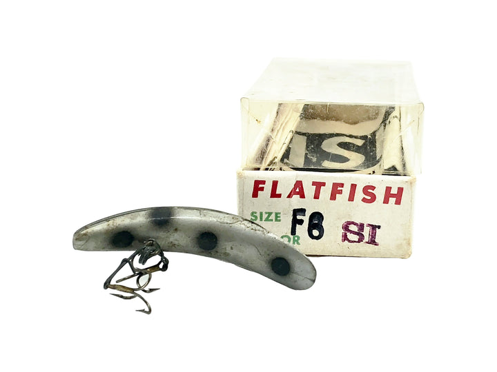 Helin Flatfish F6, SI Silver/Black Spots Color with Box