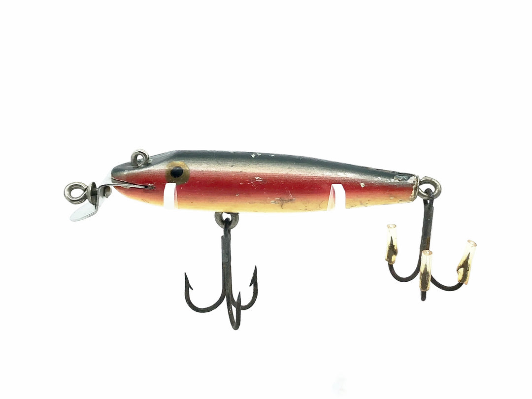 Creek Chub 2200 Midget Pikie, #08 Rainbow Color, Early Model Double Line Tie Painted Eyes - 1924-35