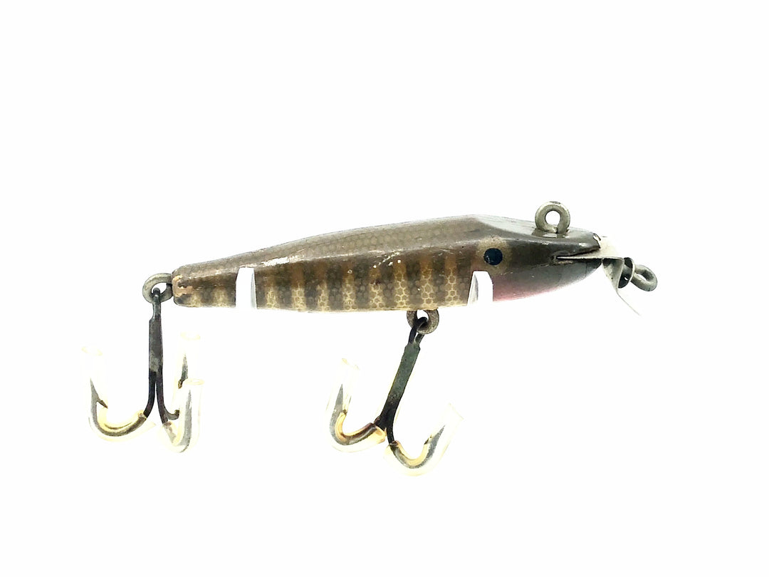 Creek Chub 2200 Midget Pikie, Early Model Double Line Tie Painted Eyes Pikie Color - 1924-35