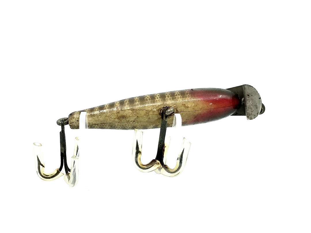 Creek Chub 2200 Midget Pikie, Early Model Double Line Tie Painted Eyes Pikie Color - 1924-35
