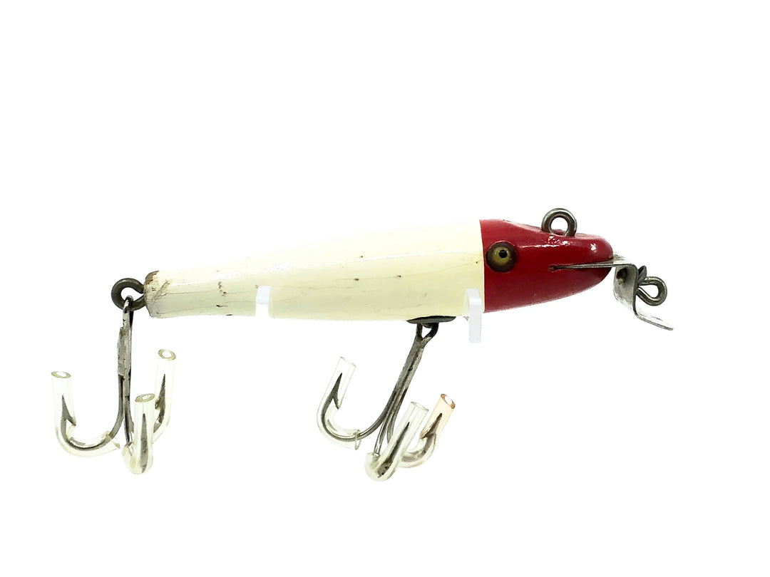 Vintage Creek Chub Baby Pikie 902, #02 Red Head/White Color-DLT