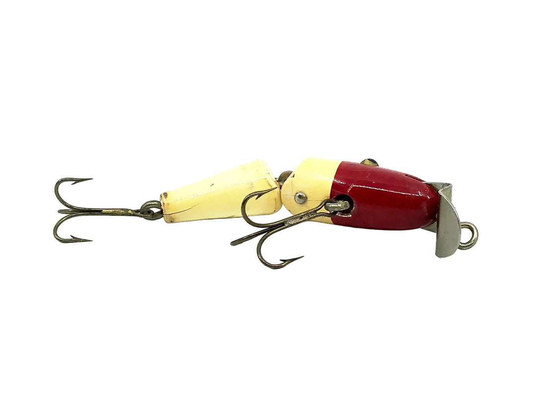 Creek Chub 4200 Jointed Midget Pikie, #02 Red Head/White Color