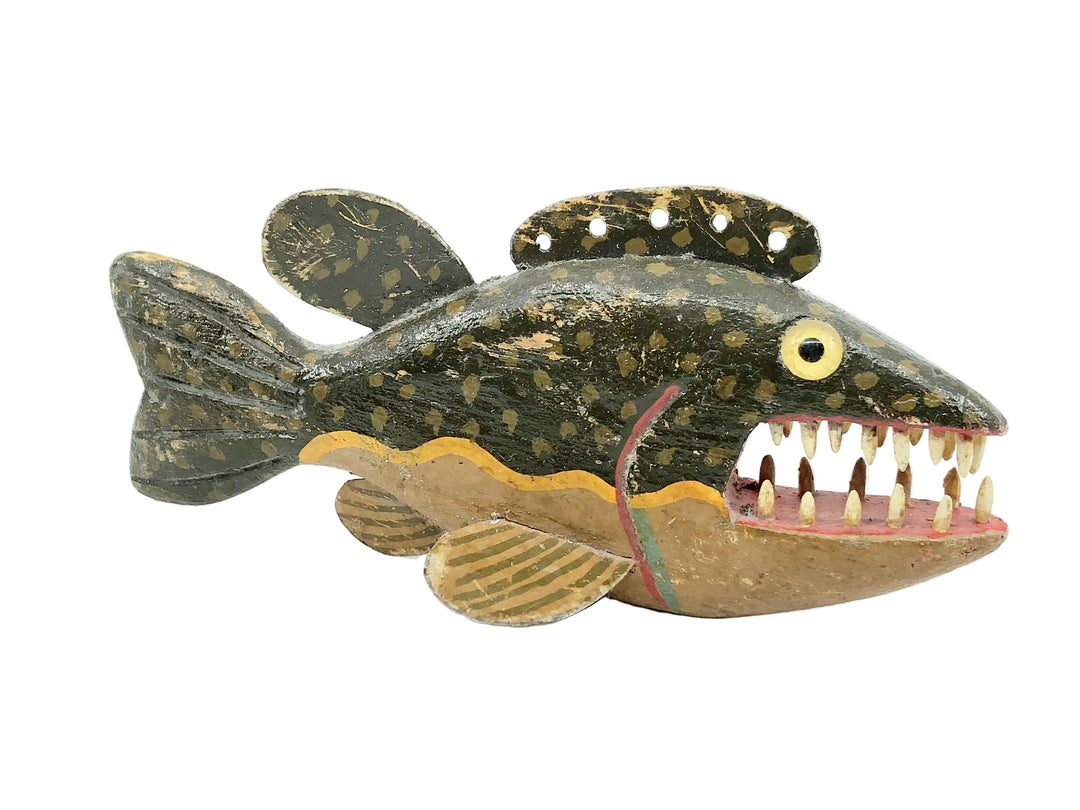 Swenarton Angry Bass Folk Art Decoy