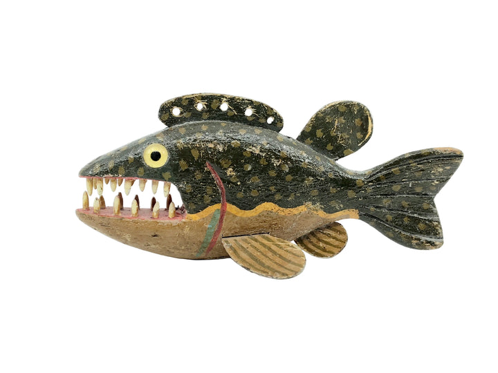 Swenarton Angry Bass Folk Art Decoy