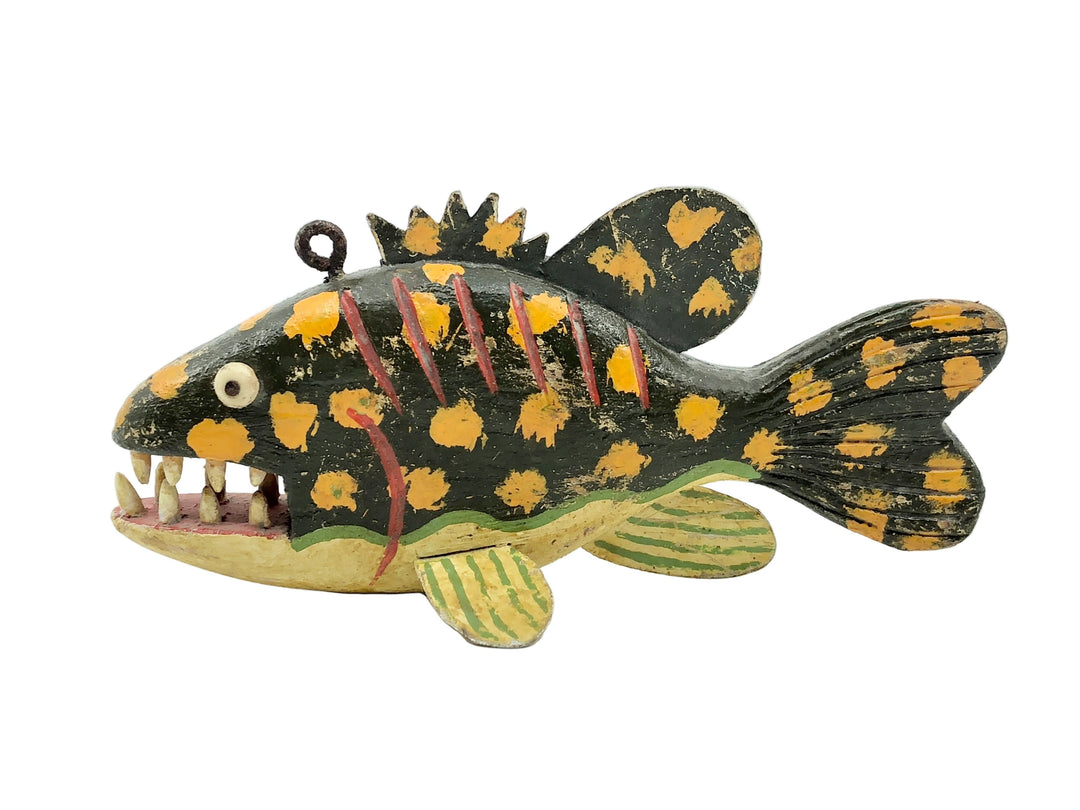 Swenarton Angry Spotted Bass Folk Art Decoy